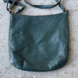 Margot Dark Green Soft Leather Crossbody Bag